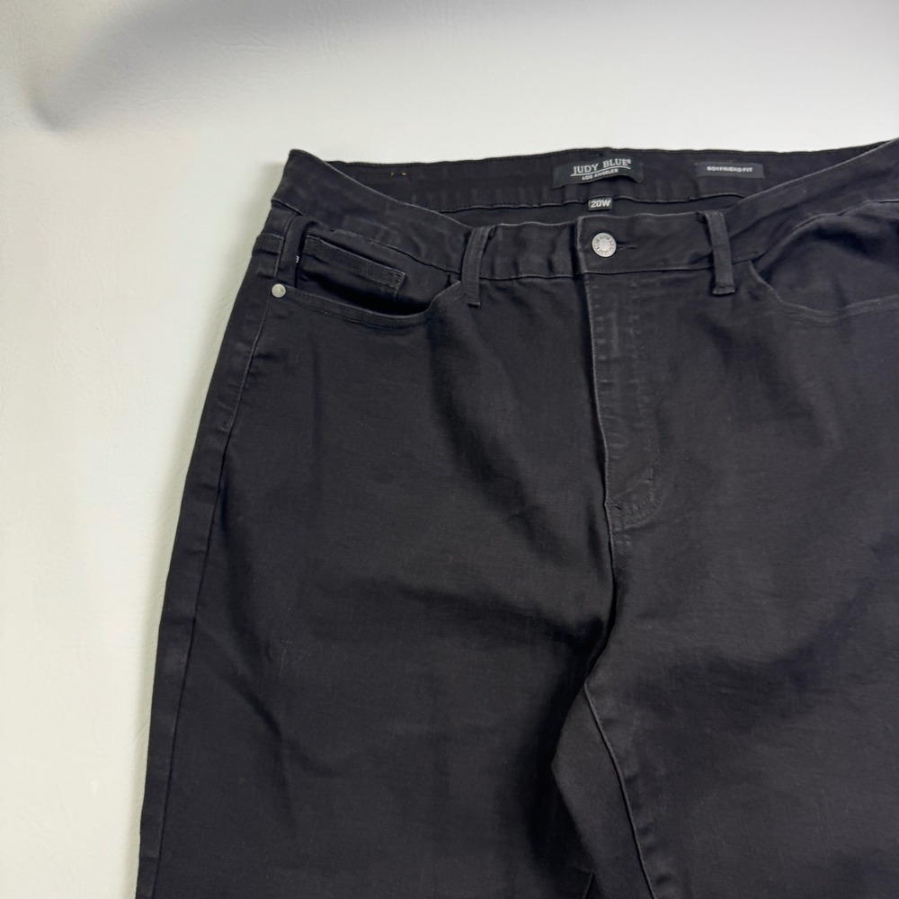 Judy Blue Boyfriend Fit Black Jeans Plus Size 20W Stretchy Denim JB88175 BK - Picture 12 of 16